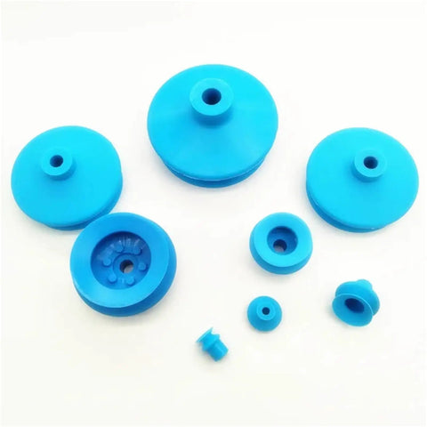 Grab this Heavy Duty Industrial Vacuum Suction Cup For Robot Arms And Manipulators. FG-14 design in blue NBR material with various sizes.