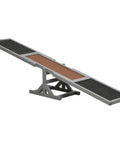 71 Inch Outdoor Dog Agility Seesaw for Training and Exercise, Wooden Platform Obstacle Course Toy, Slip Resistant Fir Wood