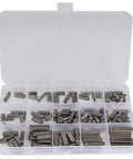 Woodruff Key Set 140 Piece Pro Grade Stainless Steel Keyway Assortment For Shaft Fastening 12mm 16mm 20mm 25mm Parallel Drive Keys
