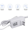 Charger Replacement For Water Flosser 3 Volt Output 0.2 Amp Power Cord 5 Feet White Compatible With WP360W WP462 WP450 Models