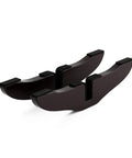 Espresso Wood Gate Support Feet For 0.75 Inch Thick Gates, 360 Degree Configurable Gate System, A Pair, Satin Finish