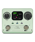 Mint green Dual Footswitch Stereo Looper Pedal For Guitar And Bass With Screen Auto Record 300 Minutes Recording 100 Loop Slots