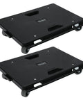 2 Pack Upgraded Connectable Furniture Dollies With Four Wheels Flat Dolly Cart 500 Lbs Capacity For Heavy Appliances Black Move Heavy Stuff Like A Boss