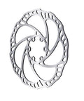 Storm SL2 6 Bolt Disc Brake Rotor Silver For Mountain Bikes, 160mm or 180mm, lightweight MTB rotor for big stop braking