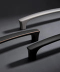 Black Cabinet Pulls 20 Pack Matte Finish 5 Inch Drawer Handles For Cabinets And Doors Modern Kitchen Wardrobe Cupboard Hardware No Rust Fade Resistant Built To Last High End in matte black on dark surface.