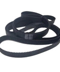 Closed Loop Timing Belt Set 6mm 10mm 15mm Wide For Power Transmission inside view, two pieces, 2GT 140 compatible