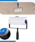 Self Leveling Tool Kit For Concrete Floors With Spike Roller And Spike Shoes, 20mm Needle Length shown in white tool.