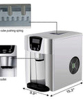 Top Tier 9.5 KG Automatic Stainless Steel Ice Cube Maker Machine Countertop showcasing control panel and ice outlet features.