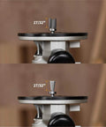 Close-up of 15 Inch Dovetail Jig System With Template, Straight Edge Router Bit, 7 Degree Dovetail Bit, measuring guide visible