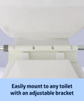 Adjustable Toilet Safety Rail For Medical Patients And Care Facilities Rock Solid Mount Fits Standard Or Elevated Seats