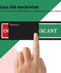Easy Read Vacant Occupied Door Sign For Home Office Bathroom Restroom Hotel Hospital No Fuss Privacy Indicator With Magnetic Slider