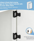 Half Inch Overlay Black Cabinet Hinges Boasting Smooth Self Closing Action For Face Frame Kitchen Doors featuring semi concealed design.