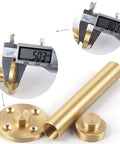 Four Pack Adjustable Solid Brass Furniture Legs For Sofa, Cabinet, Coffee Table, TV Stand, Bathroom Cabinet And More - Gold Finish 250mm 9.84in Heavy Duty Metal Sofa Support Legs with measurement details