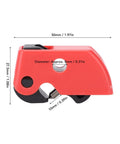 Detailed view of Circuit Breaker Lockout Kit 10 Pieces For Industrial And Automotive Safety; red lock dimensions 50mm and 27.5mm