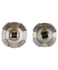 Electric Drill Compatible Pipe Threading Tool Set With 1/2 And 3/4 Inch Dies, Heavy Duty PVC Thread Cutter Kit showing steel dies.