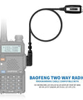 Programming Cable For UV 5R BF 888S BF F8HP Ham Radios With CHIRP And Plug And Play Setup On Windows And Mac connected to UV-5R radio.