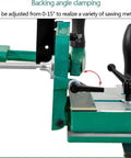Heavy Duty Woodworking Tenoning Machine Desktop Drilling Jig For Dead On Alignment Square Table Saw Fixture adjustable backing angle