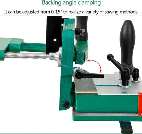 Heavy Duty Woodworking Tenoning Machine Desktop Drilling Jig For Dead On Alignment Square Table Saw Fixture adjustable backing angle
