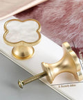 Four Leaf Clover Cabinet Knob Set 15 Pcs Zinc Alloy Pulls Gold Finish