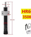 Tough As Nails Heavy Duty Adjustable Hydraulic Buffer Dashpot for smooth deceleration, HR60 model, 350KG capacity with dimensions.