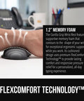 Person using Silky Memory Foam Wrist Rest For Keyboard And Mouse Ergonomic Design For Typing Pain Relief Two Piece Desk Pad Set