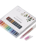 Ultra Fine Point 0.38mm Gel Pens Set, 12 Dope Colors For Note Taking, Journaling, Drawing, Coloring And Planning in clear box