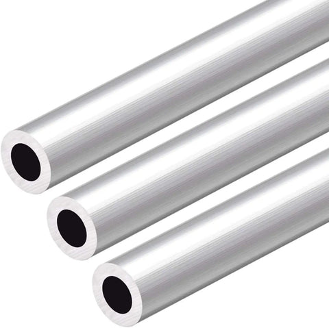 Three Pack 6063 Aluminum Round Tubing Seamless 17mm OD 7mm ID 300mm Length Heavy Duty Pipe For Industrial Use And DIY Projects Ideal For Frameworks Racks Guards Custom Fabrication And Lightweight Structural Applications
