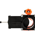 Rhino Blaster Pro Holding Tank Rinser with gate valve for RV sewer cleanup, high pressure jet flush and backflow prevention side view