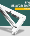 Heavy Duty Folding Shelf Brackets 8 Inch Two Pack Triangle Wall Mounted Shelf Bracket Set With Screws close-up