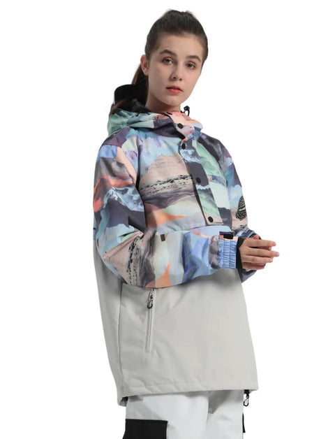 Warm Insulated Waterproof Snow Jacket For Men And Women Hooded Snowboard Coat With Windproof Breathable 15000mm Shell Cozy Polyester