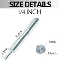 Drop In Anchor Setting Tool For Concrete With 1/4 By 20 Thread Size, dimensions shown with length, diameter specifications.