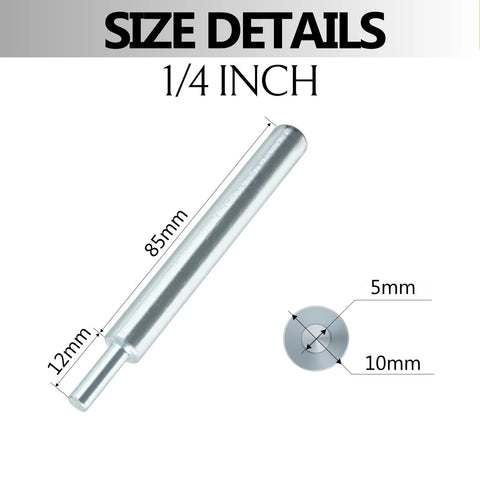 Drop In Anchor Setting Tool For Concrete With 1/4 By 20 Thread Size, dimensions shown with length, diameter specifications.