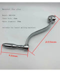 Heavy Duty 7 Tooth 16mm Elevating Crank Handle For Vertical Milling Machine shown with zinc alloy finish and dimensions labeled.