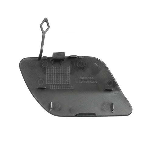 Rear Bumper Tow Hook Cover For Mercedes Benz C Class 2015 2020 C300 C400 Black Plastic Replacement Cap Easy Install Plug and Play Direct Fit OEM Look Weatherproof Durable ABS Premium Finish shown from the back