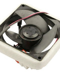 OEM AS Assembly Motor Fan Replacement DA81-06013A For Fridges And Freezers; square fan with black blades.