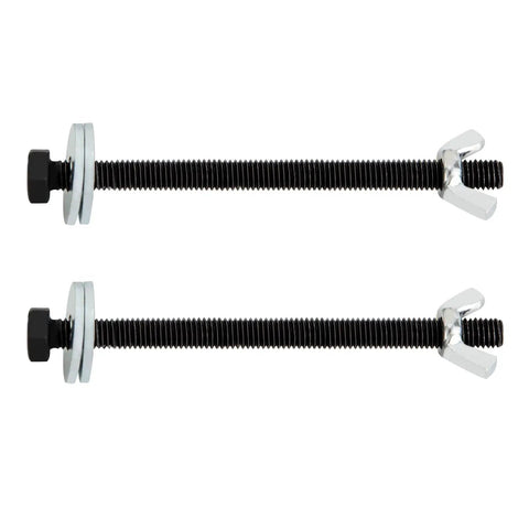 Absolute Killer Drill Press Mortising Attachment Set With Four Heavy Duty High Carbon Steel Chisels And Precision Pilot Rings For Dead Straight Woodworking Cuts And Flawless Mortise Joinery Every Time, featuring bolts with chrome and black finishes.