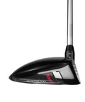 Big Bertha Fairway 3 Wood Graphite Regular Flex With Forgiving Shape For Easy Launch, side view of black and red club head