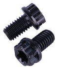Titanium Flange Head Bolt M6x10mm Black Finish Grade 5 6Al4V Torx T30 Screw Pack Of 4 For Mechanical And Industrial Use
