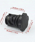 Transmission Filler Cap And Oil Dipstick Tube Fill Plug For Dodge Chrysler Jeep Ram Cars And SUVs, dimensions shown