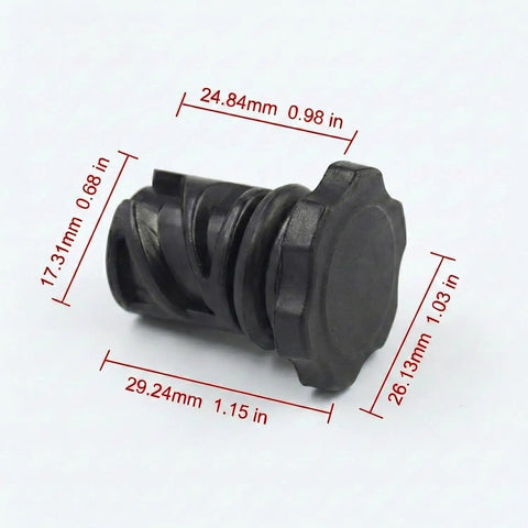 Transmission Filler Cap And Oil Dipstick Tube Fill Plug For Dodge Chrysler Jeep Ram Cars And SUVs, dimensions shown