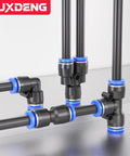 4mm OD Black Polyurethane PU Air Hose Tube For Compressed Air And Fluid Transfer, 10 Meter Length, pipe connection setup
