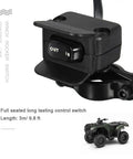 Heavy Duty 12V Winch Switch With Mounting Bracket Featuring Thumb Control Rocker for ATV UT 4 Wheeler, 3m cable included.