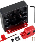 Top Shelf Adjustable Dowel Maker Jig Kit Featuring Slick Anodized Aluminum Build And Razor Sharp Carbide Blades, parts and tools included.