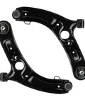 Front Lower Arm With Ball Joint Kit For Hyundai Elantra 2011 to 2016 Veloster 2012 to 2017 Elantra Coupe 2013 to 2014 Elantra GT 2013 to 2017 Driver And Passenger Side 2 Piece Suspension Kit, black steel
