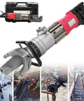 Portable Electric Rebar Bender Hydraulic Bending Machine For Reinforcing Bar Up To 25mm With Brushless Motor and Positioning Bolt.