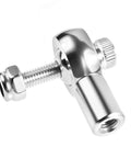 M2x15mm Tie Rod End Ball Head With Screws For Model Aircraft, Silver Aluminum Build, Copper Ball Tip, Rock Solid Joint For Tight, Precise Linkage And Smooth Steering on white