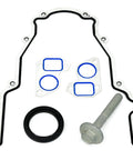 Stage One Burnout Camshaft Drop In Kit Fits Gen III IV LS Engines includes gaskets, seals, and bolt for installation.