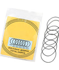 Pro Grade 200 Pcs Watch Gasket Kit 0.6mm Rubber O Rings Set for Watch Repair DIY Gear 16mm to 34mm in 10 Sizes Packet