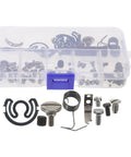 Industrial Sewing Machine Parts Kit With Precision Metal Bobbin Case Spring, Needle Plate Screws, Tension Springs, And Repair Screws For Smooth Operation, Wide Compatibility, And Easy Installation in clear organizer