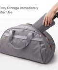 Heat Resistant Hair Tools Mat And Pouch Silicone Heat Mat And Holder inside gray travel bag